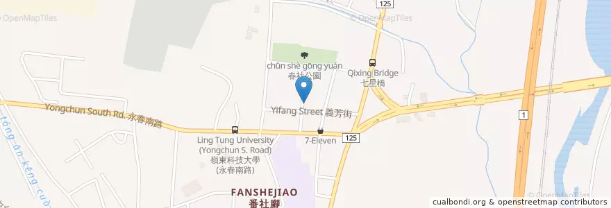 Mapa de ubicacion de MuSA-沐莎 無國界料理 en 臺灣, 臺中市, 南屯區.