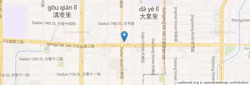 Mapa de ubicacion de bistro88義法餐酒館 en Taiwan, Taichung, 南屯區.