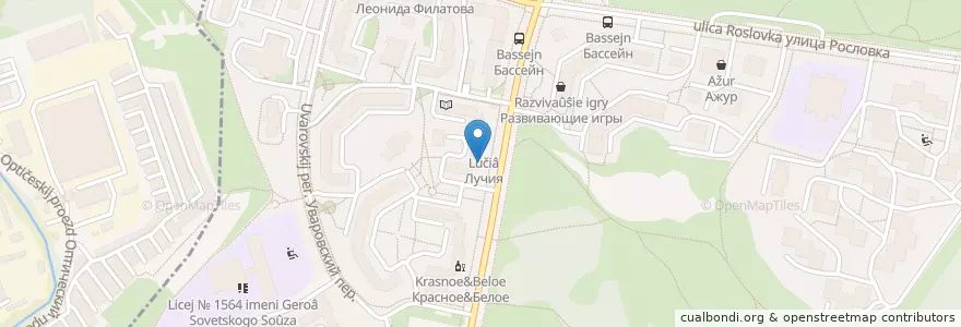 Mapa de ubicacion de Ветерок en 러시아, Центральный Федеральный Округ, Москва, Северо-Западный Административный Округ.