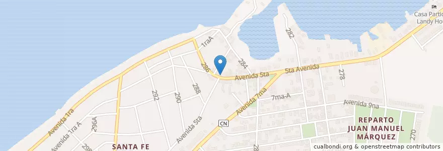 Mapa de ubicacion de Cafetería Trivilin en Küba, La Habana.
