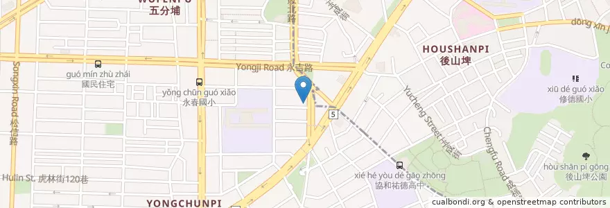 Mapa de ubicacion de 維格醫美診所 en 臺灣, 新北市, 臺北市, 信義區.