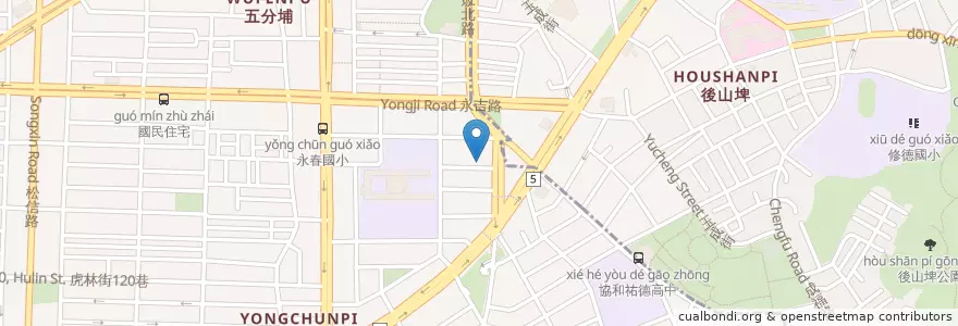 Mapa de ubicacion de 忠孝教會 en 臺灣, 新北市, 臺北市, 信義區.