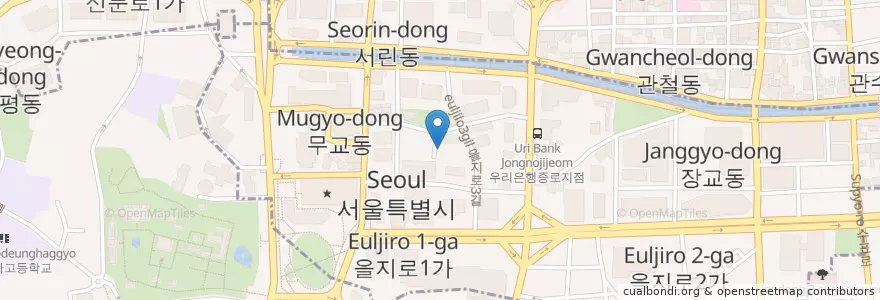 Mapa de ubicacion de 나주곰탕 en Corea Del Sud, Seul, 명동.