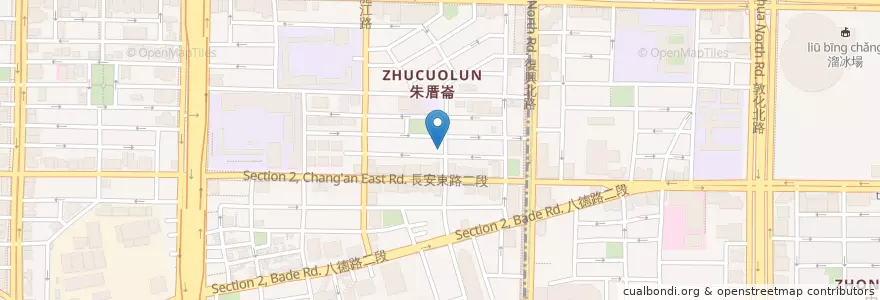 Mapa de ubicacion de 金賢手工臭豆腐 en 臺灣, 新北市, 臺北市, 中山區.
