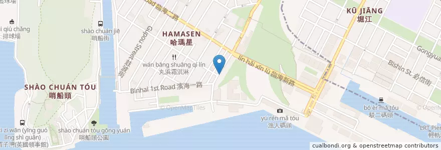 Mapa de ubicacion de 韓珍饌 en Tayvan, Kaohsiung, 鼓山區.