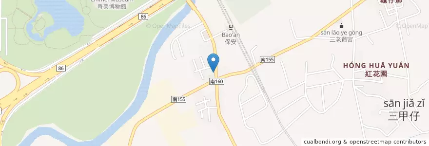 Mapa de ubicacion de 麵嫂 - 打火兄弟ㄟ麵店 en Taiwan, 臺南市, 仁德區.