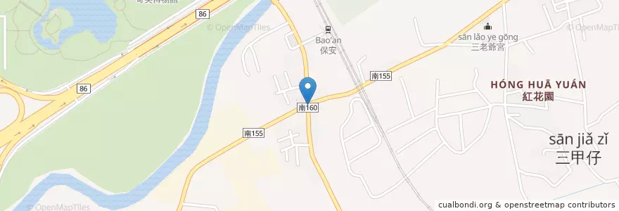 Mapa de ubicacion de 阿興小吃 en Taiwan, Tainan, Rende.
