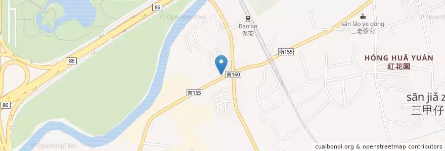 Mapa de ubicacion de 李記小吃 en Taiwan, Tainan, Rende District.