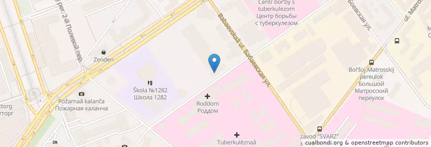 Mapa de ubicacion de Ивис en Rusia, Центральный Федеральный Округ, Москва, Восточный Административный Округ, Район Сокольники.