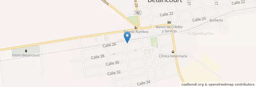 Mapa de ubicacion de Logia Masónica Macurijes en 쿠바, Matanzas, Pedro Betancourt.