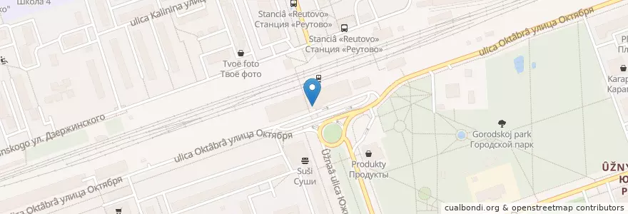 Mapa de ubicacion de Qiwi en Россия, Центральный Федеральный Округ, Московская Область, Городской Округ Реутов.