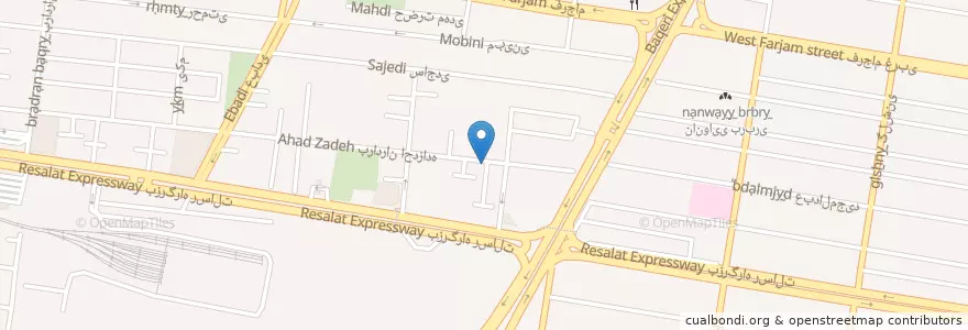 Mapa de ubicacion de درمانگاه شفا en İran, Tahran Eyaleti, شهرستان تهران, Tahran, بخش مرکزی شهرستان تهران.