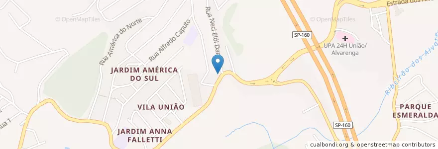 Mapa de ubicacion de Drogaria Eduardo en 巴西, 东南部, 圣保罗, Região Geográfica Intermediária De São Paulo, Região Metropolitana De São Paulo, Região Imediata De São Paulo, São Bernardo Do Campo.