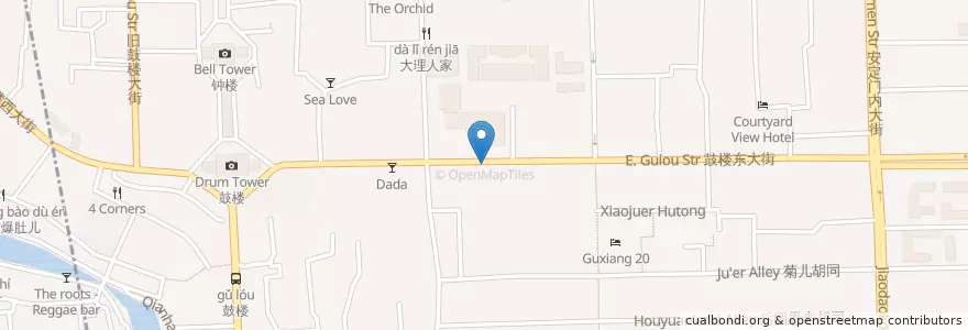 Mapa de ubicacion de 老石饺子馆 en China, Pekín, Hebei, 东城区.