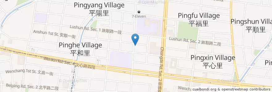 Mapa de ubicacion de 鈺鮮創意 en Taiwán, Taichung, 北屯區.