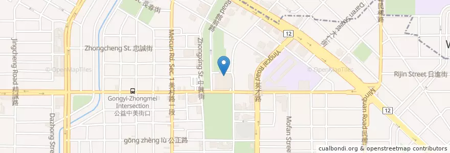 Mapa de ubicacion de 1010湘 湖南料理 en Tayvan, Taichung, 西區.