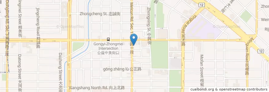 Mapa de ubicacion de 日月燒烤 en 台湾, 台中市, 西区.