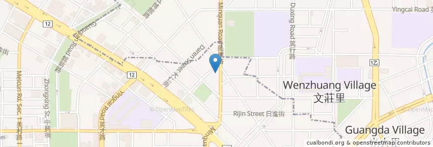 Mapa de ubicacion de 阿熹嬤古早炒麵 en 台湾, 台中市.