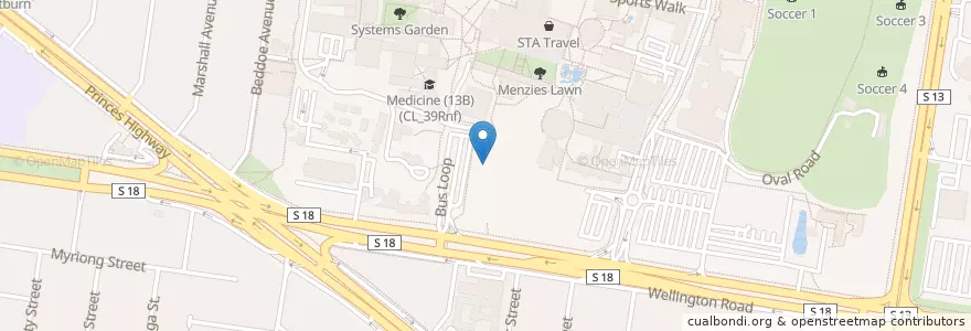 Mapa de ubicacion de Mr. Providore en Australia, Victoria, City Of Monash.