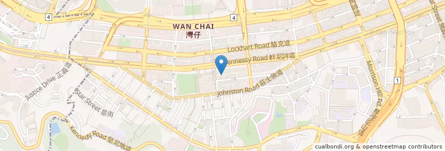Mapa de ubicacion de Eat道 Eat Express en 中国, 広東省, 香港, 香港島, 新界, 灣仔區 Wan Chai District.