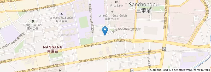 Mapa de ubicacion de 特美味盒餐 en Tayvan, 新北市, Taipei, 南港區.