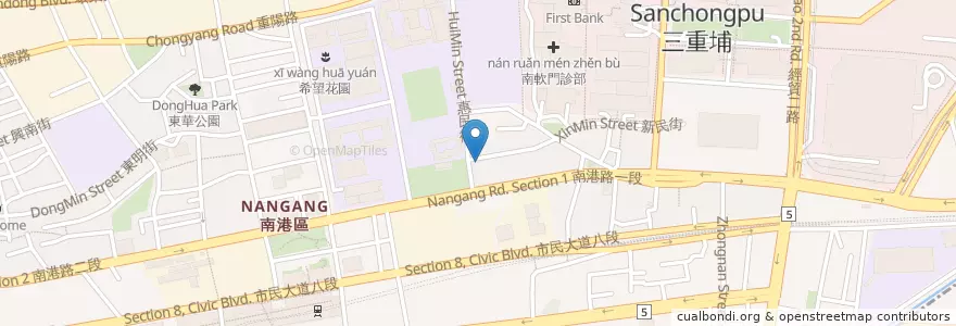 Mapa de ubicacion de 101小飯廳 en 臺灣, 新北市, 臺北市, 南港區.