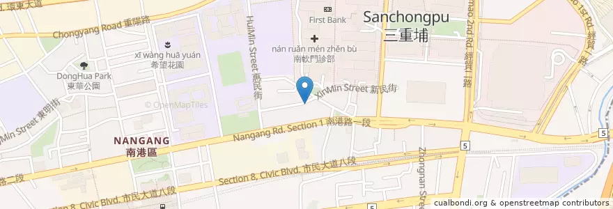 Mapa de ubicacion de 琪林食堂 en Taiwan, 新北市, Taipé, 南港區.