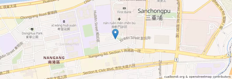Mapa de ubicacion de ㄔˇ 留香湯包專賣店 en تايوان, تايبيه الجديدة, تايبيه, 南港區.