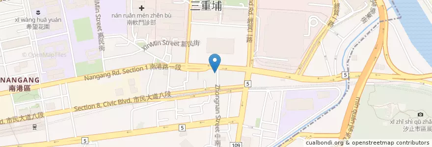Mapa de ubicacion de 小南港-懶人私廚 en تایوان, 新北市, تایپه, 南港區.