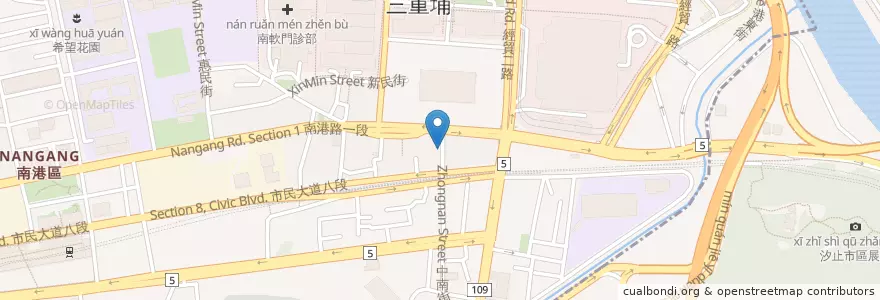 Mapa de ubicacion de 川楓酒食館 en Taiwan, 新北市, Taipé, 南港區.