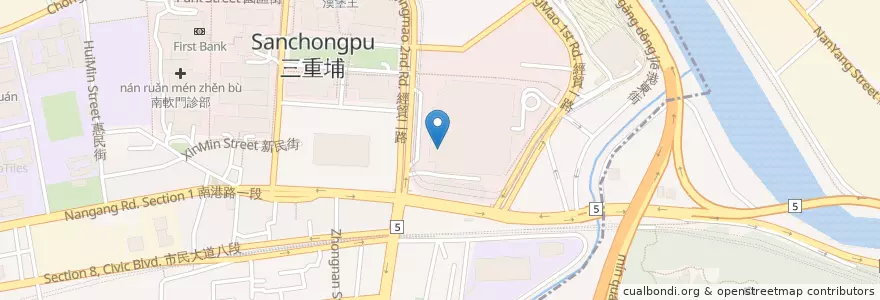 Mapa de ubicacion de Messe Bistro 魅色時尚 en Taiwan, Neu-Taipeh, Taipeh, Nangang.