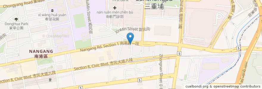 Mapa de ubicacion de 老吳攤 en 台湾, 新北市, 台北市, 南港区.