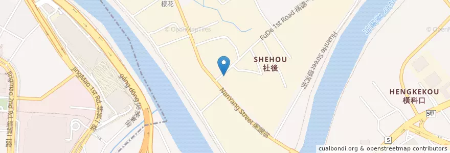 Mapa de ubicacion de 五角麵飯 風味的咖哩 en 臺灣, 新北市, 汐止區.