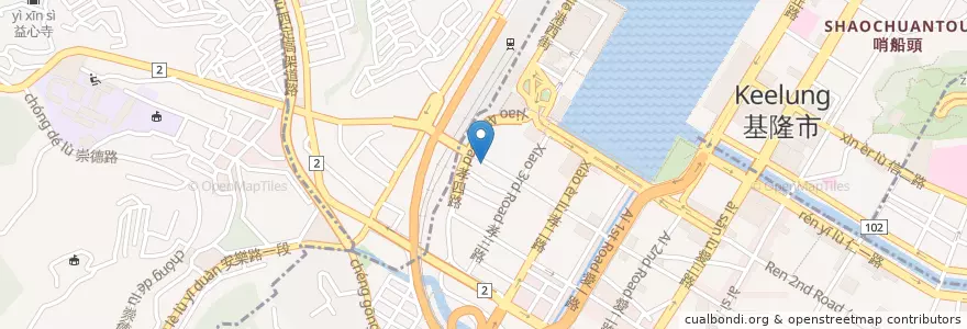 Mapa de ubicacion de 棧場串燒 en Taiwan, 臺灣省, 基隆市, 中山區.
