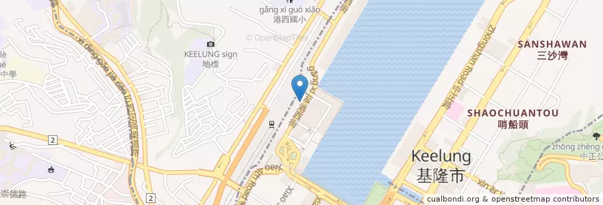 Mapa de ubicacion de 劉家50年老店臭豆腐 en 台湾, 台湾省, 基隆市, 中山区.