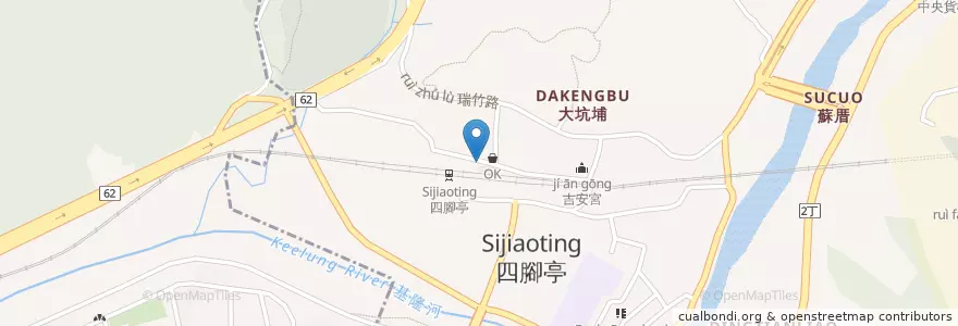 Mapa de ubicacion de 阿揚什錦麵 en 타이완, 신베이 시, 루이팡 구.