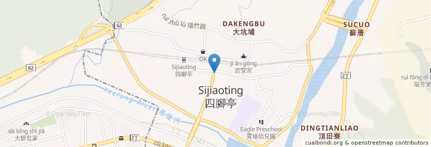 Mapa de ubicacion de 茶居 x 臭到府 複合式餐飲 en تايوان, تايبيه الجديدة, 瑞芳區.