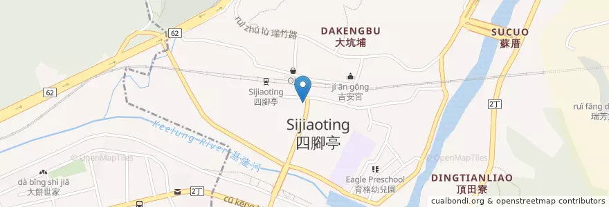 Mapa de ubicacion de 玉春飲食館 en Taiwan, 新北市, 瑞芳區.