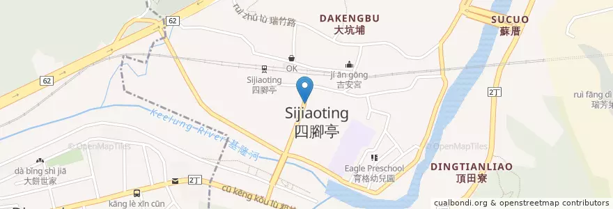 Mapa de ubicacion de 雞將雞排 en 臺灣, 新北市, 瑞芳區.