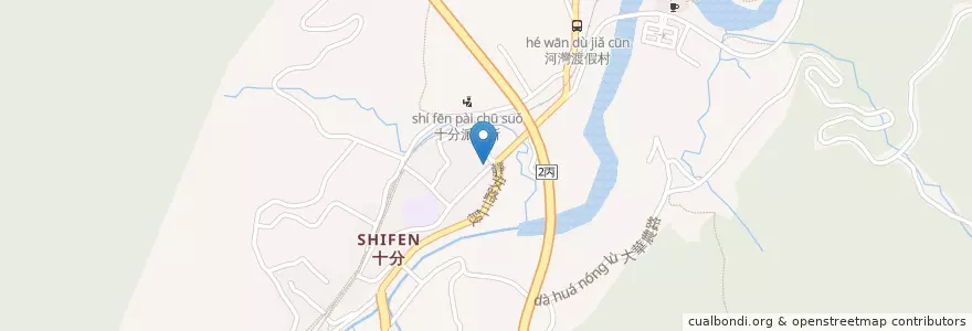 Mapa de ubicacion de 和記紅豆餅 en Taiwan, 新北市, 平溪區.