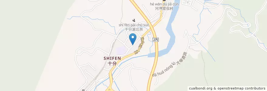 Mapa de ubicacion de 十分黑豬仔 en 臺灣, 新北市, 平溪區.