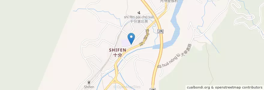 Mapa de ubicacion de 豪哥肉麻麵 en Taiwan, 新北市, 平溪區.