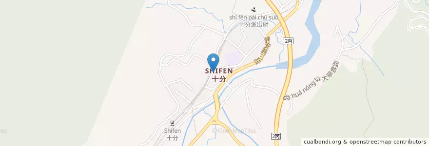 Mapa de ubicacion de 鄉緣素食 en تايوان, تايبيه الجديدة, 平溪區.