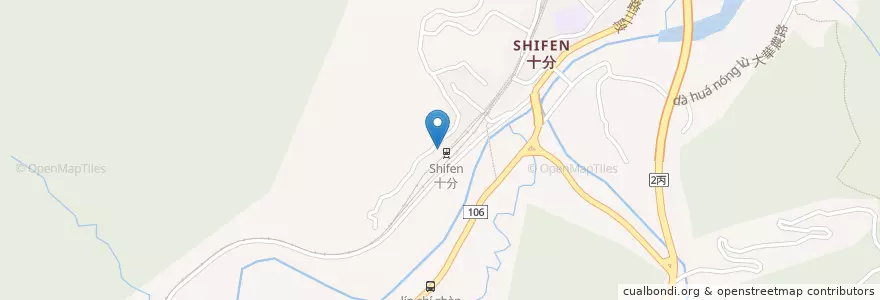 Mapa de ubicacion de 阿琳小吃 en تایوان, 新北市, 平溪區.