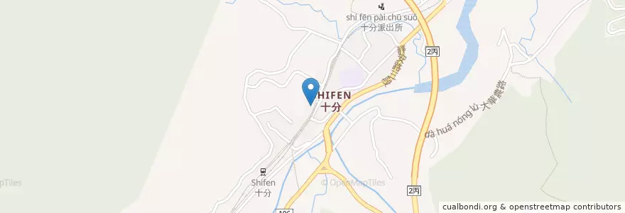 Mapa de ubicacion de 阿英小吃店 en تايوان, تايبيه الجديدة, 平溪區.