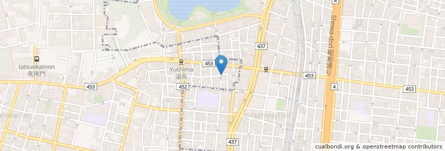 Mapa de ubicacion de ラフェー en Jepun, 東京都, 台東区.