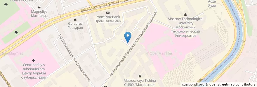 Mapa de ubicacion de Noris Stom en Russie, District Fédéral Central, Moscou, Восточный Административный Округ, Район Сокольники.