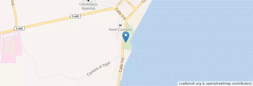 Mapa de ubicacion de Fuente Ñico Lopez en キューバ, Camagüey, Nuevitas, Ciudad De Nuevitas, Ciudad De Nuevitas.