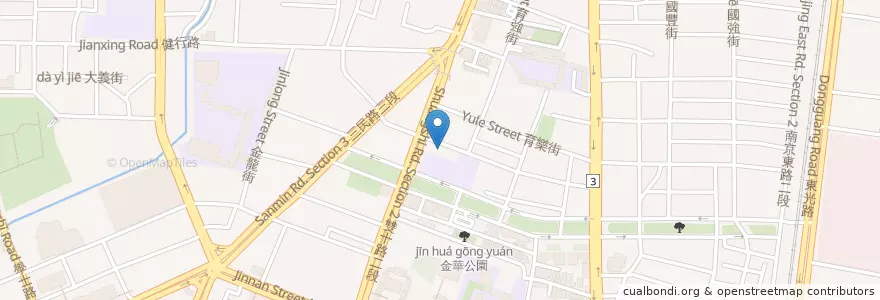 Mapa de ubicacion de 嘉義涼麵 en 台湾, 台中市, 北区.