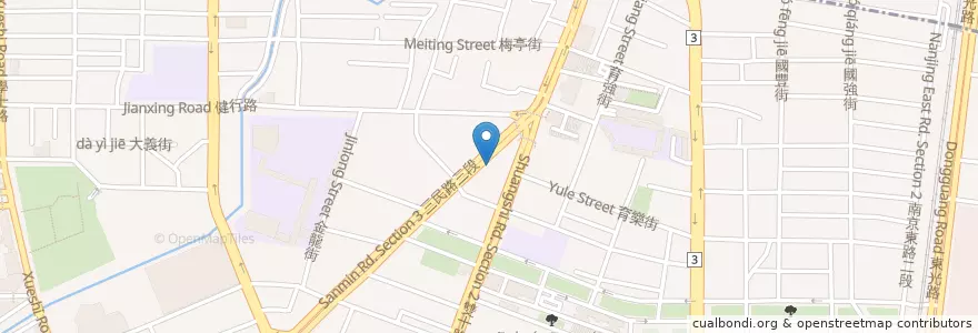 Mapa de ubicacion de 霸味薑母鴨 en Taiwán, Taichung, 北區.